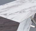 Gwen Dining Table Marble Stainless Steel