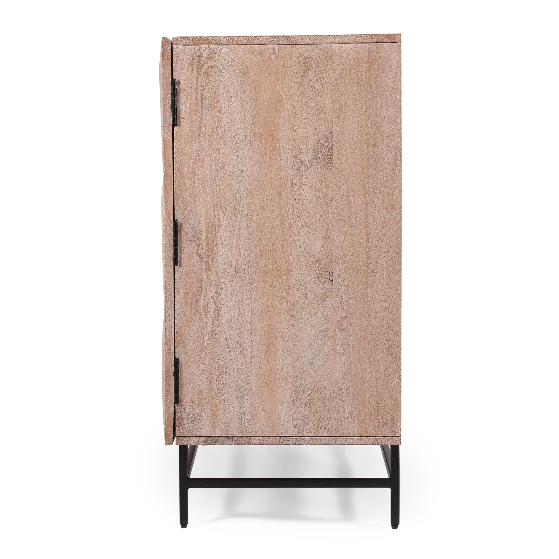 Geometry Cabinet White Wood