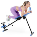 4 In 1 Ab Workout Exercise Equipment Rowing Machine Leg Press Machine Ab Glider Machine Roman Chair Fitness Equipment For Ab Workout Core Strength Training Black Blue Abs Rubber Steel Q235