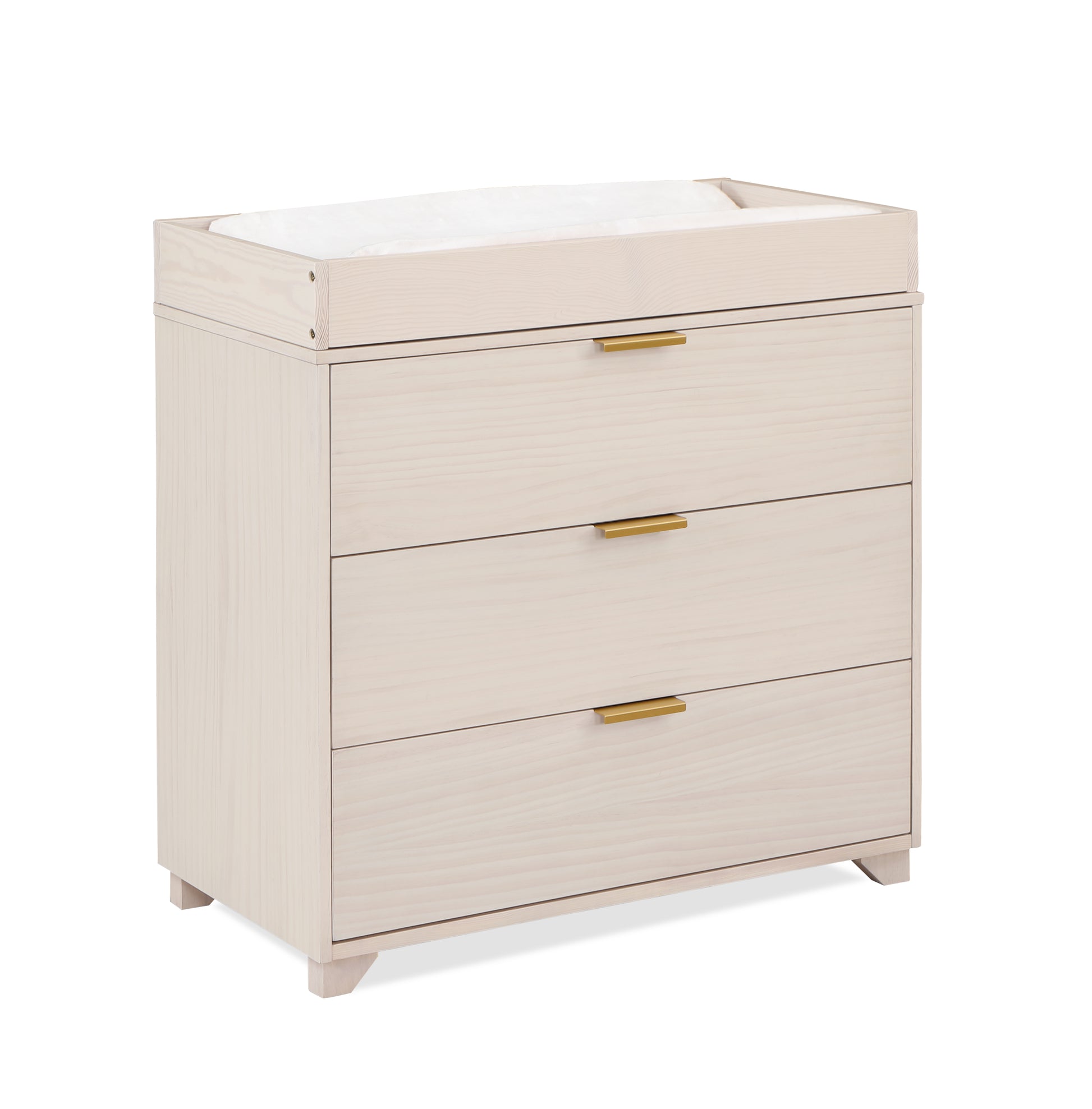 Pixie 3 Drawer Dresser In Washed Natural Natural Wood