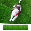 3Pack 3.3Ftx10Ft Artificial Grass Realistic Synthetic Thick Fake Faux Grass Rug Astroturf Carpet Landscape For Dogs Indoor Outdoor Garden Lawn Mat, With Drainage Holes Green Polypropylene