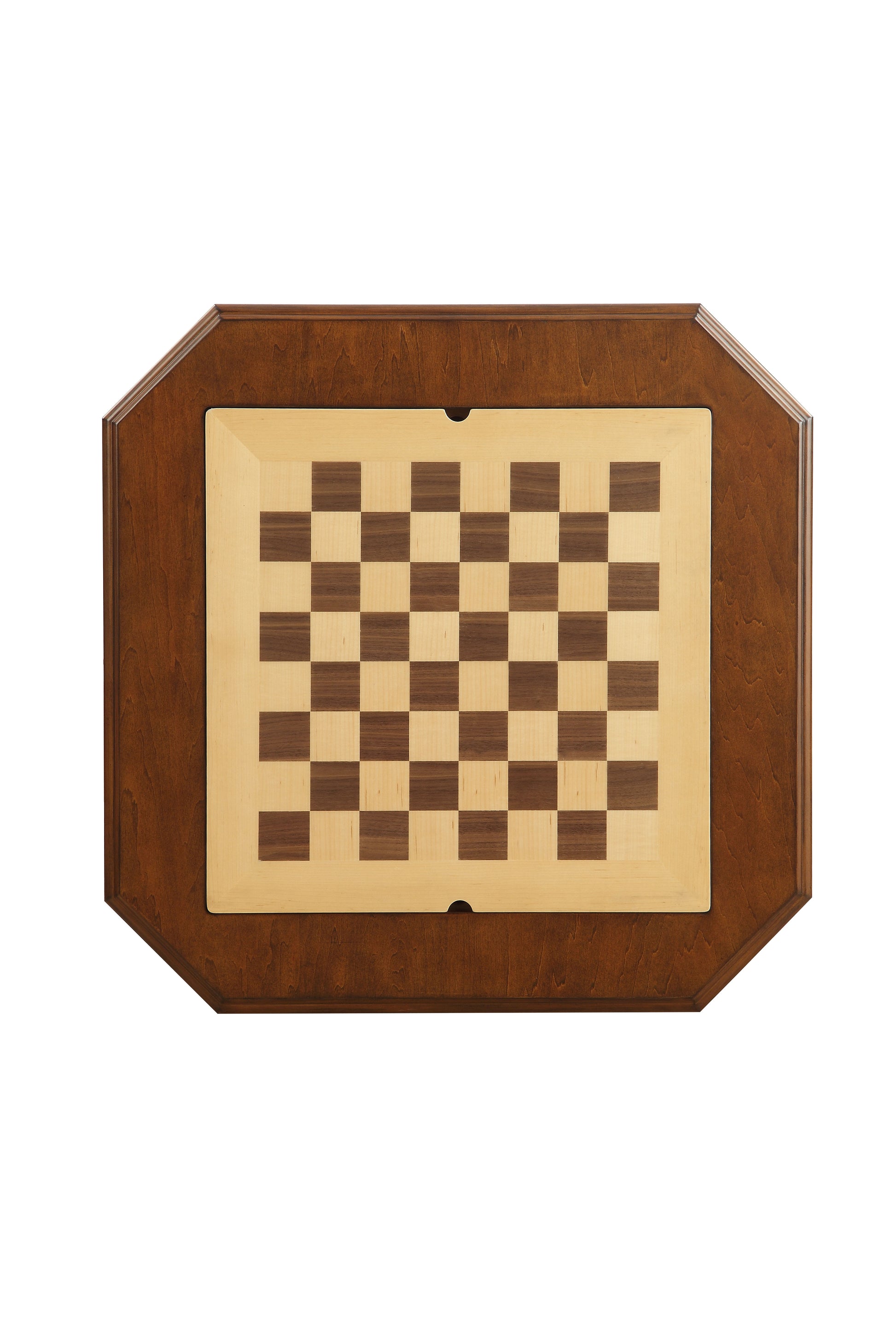 Bishop Cherry Finish Reversible Chess Checker Game Table W Game Tray Chess Fingures Not Included Cherry Synthetic Wood