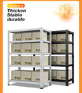 Household Storage Rack, Adjustable Display Rack, Basement Balcony Storage Rack, Carbon Steel Storage Rack, 100Cm * 40Cm * 180Cm, Five Floors White 5 White Etagere Primary Living Space Metal
