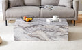 Modern Mdf Coffee Table With Grey Texture Pattern 39.3X23.6X11.8 Inches Stylish And Durable Design Grey Mdf