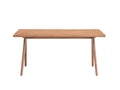 Natural Dining Table With Wooden Leg Natural Seats 6 Dining Room Modern Rectangular Wood