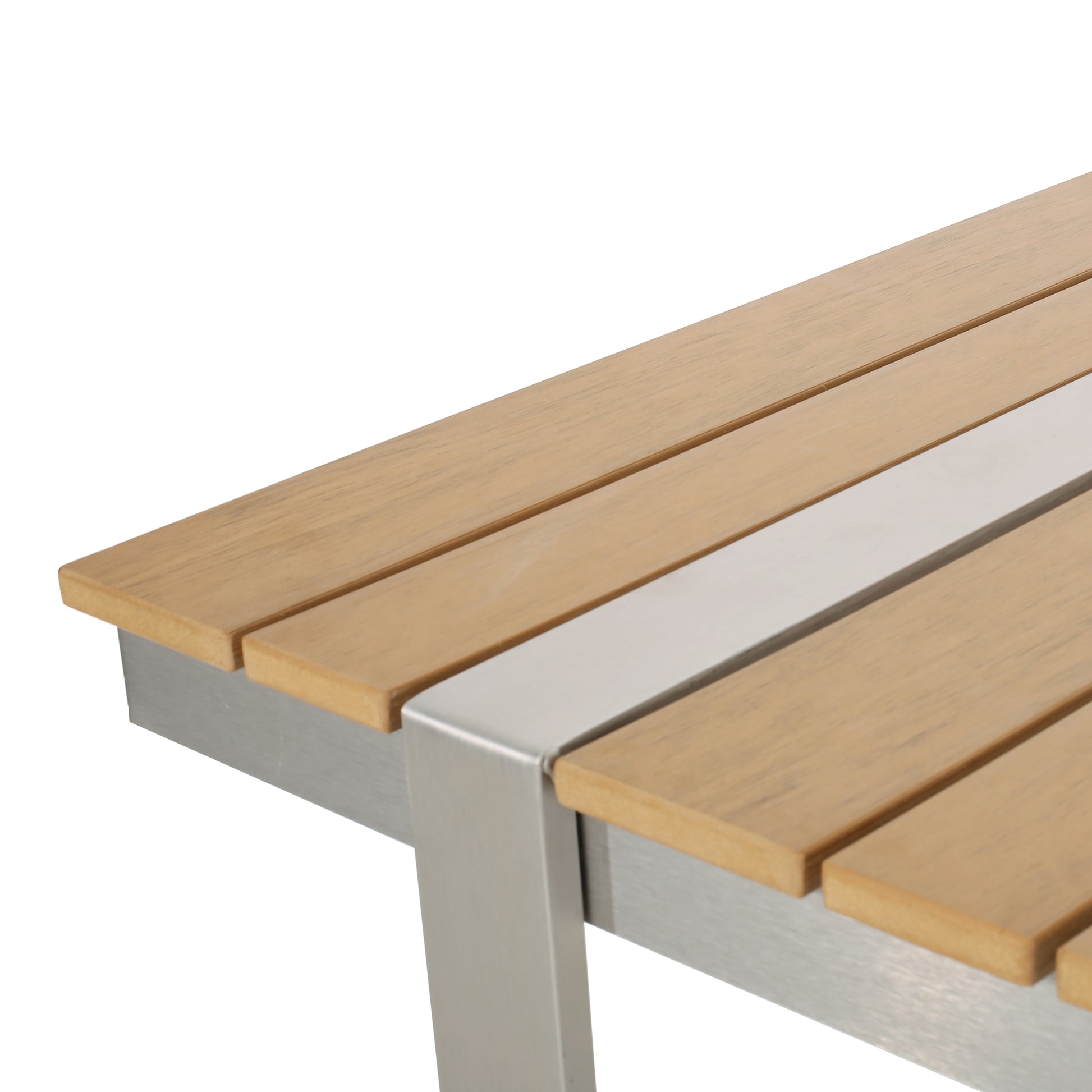 Dining Table, Silver Natural Natural Wood