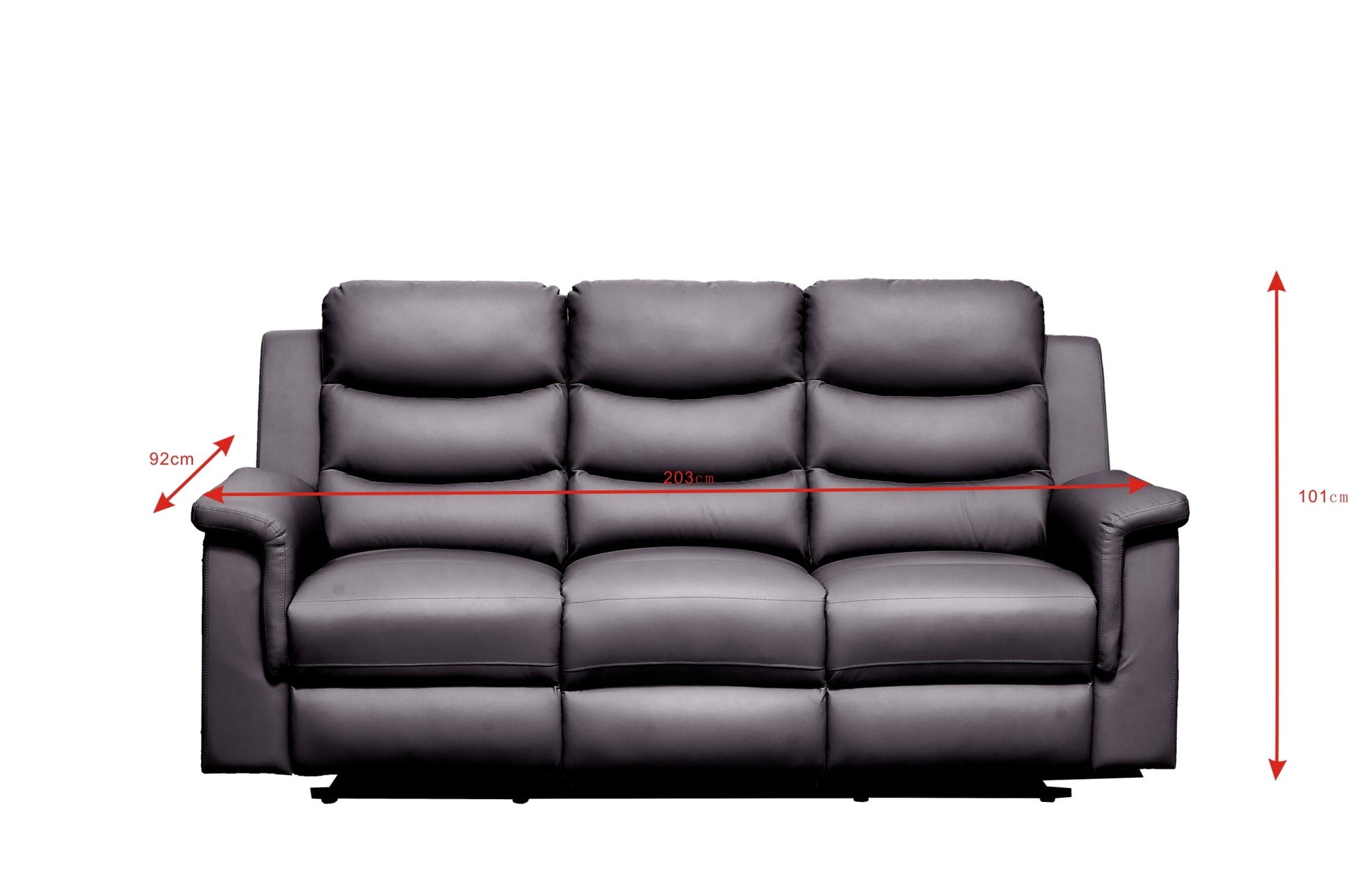 Reclining Loveseat With Middle Console Slipcover, Stretch Loveseat Reclining Sofa Covers Black, 2 3 Seat Recliner Cover With Console Black Pu 5 Seat