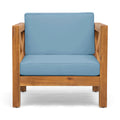 Brava Club Chair Teak Wood Waterproof Fabric