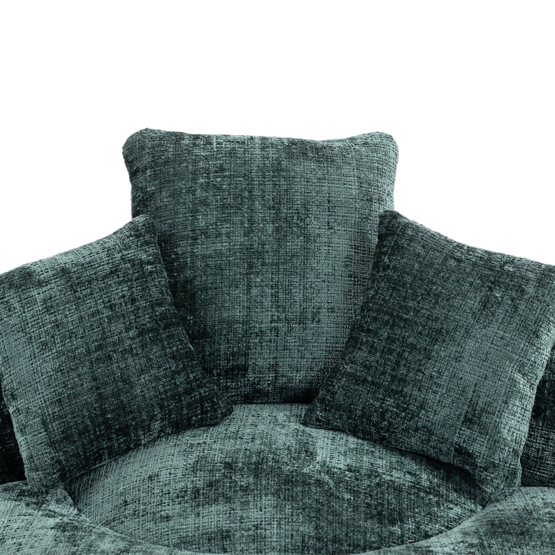 Coolmore Lazy Sofa Durable Comfort Lounger High Back Bean Bag Chair Couch With Three Pillows For Adults And Kids, Indoor & Outdoor, Single Gaming Sofa Chair For Bedroom,Office Emerald Chenille Emerald Foam Chenille 1 Seat