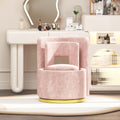 360 Round Swivel Chair With Storage Under Seat, Comfy Chair For Living Room Bedroom Reading Room Pink Pink Primary Living Space Modern Eucalyptus Foam Chenille