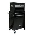 High Capacity Rolling Tool Chest With Wheels And Drawers, 6 Drawer Tool Storage Cabinet Black Black Steel