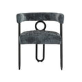 Coolmore Contemporary Designed Chenille Fabric Upholstered Accent Dining Chair Barrel Side Chairs Kitchen Armchair For Living Room Set Of 1 Gray Chenille Gray Primary Living Space Foam Chenille