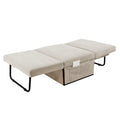Modern Corduroy Sofa Bed,Couch Chair,Sleeper Bed,Small Lounge Sofa W Reclining Backrest,Furniture For Living Room,Bedroom,4 In 1 Convertible Sleeper Sofa Bed, White White Corduroy 1 Seat