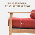 Outdoor Wicker Patio Furniture Sets 4 Pieces, All Weather Aluminum Rattan Padded Sofa Patio Conversation Sets With 2 Pillows For Porch Deck Garden Red Yes Red Garden & Outdoor Multiple Chairs Seating Group Aluminum