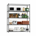 Warehouse, Supermarket,Kitchen,And Other 5 Layer Heavy Duty Adjustable Shelves With Wheels And Adjustable Feet,Each Metal Frame Bearing 300 Pounds. 59.45 