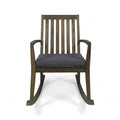 Montrose Rocking Chair Dark Grey Acacia Wood