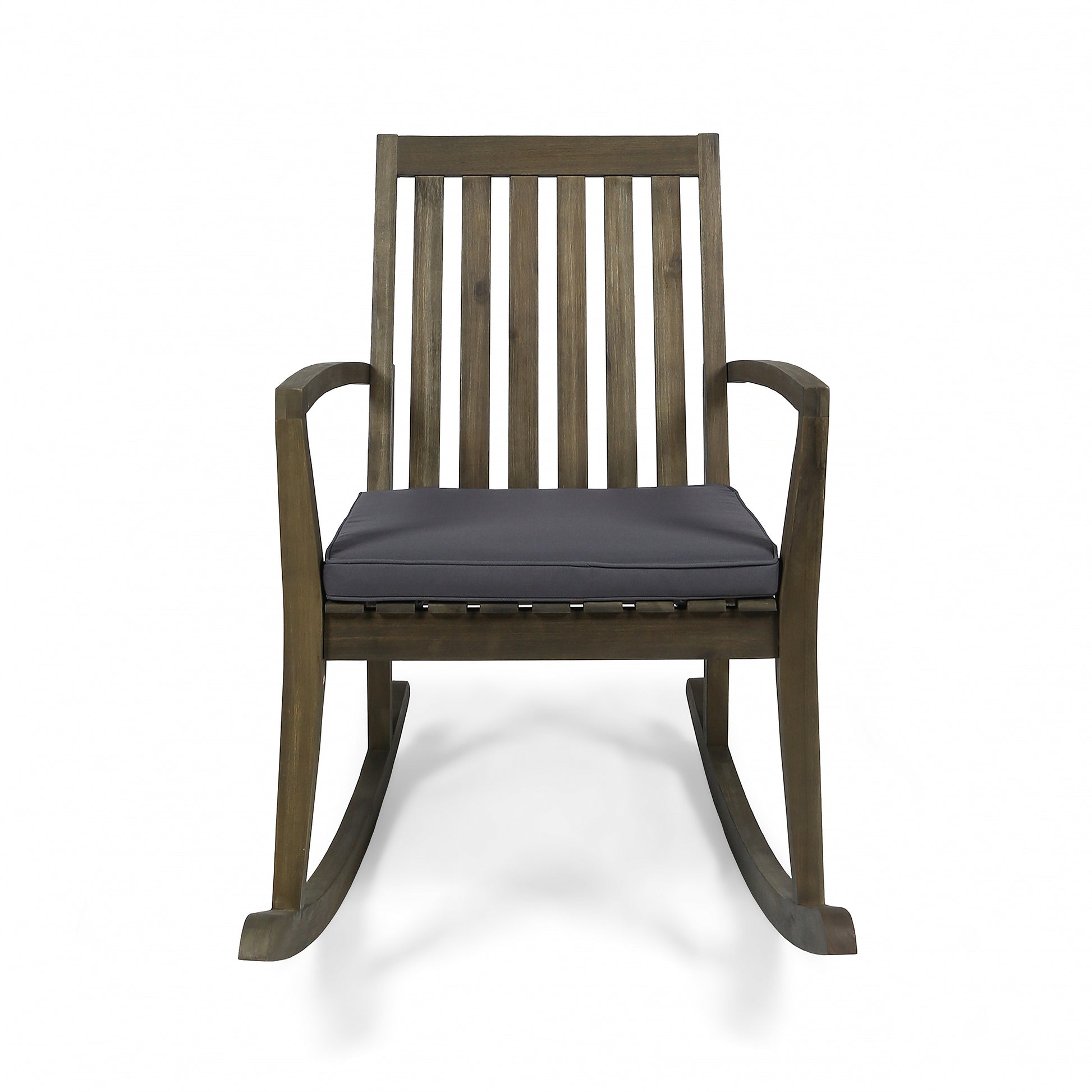 Montrose Rocking Chair Dark Grey Acacia Wood