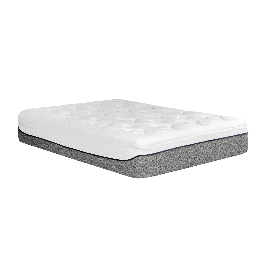 Ultra Plush 13 In. Medium Gel Memory Foam Mattress For Full Size Bed In A Box With Double Layered Jacquard Cover Grey White Bedroom Modern Memory Foam Polyester Full