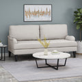 2 Seater Sofa Beige Fabric