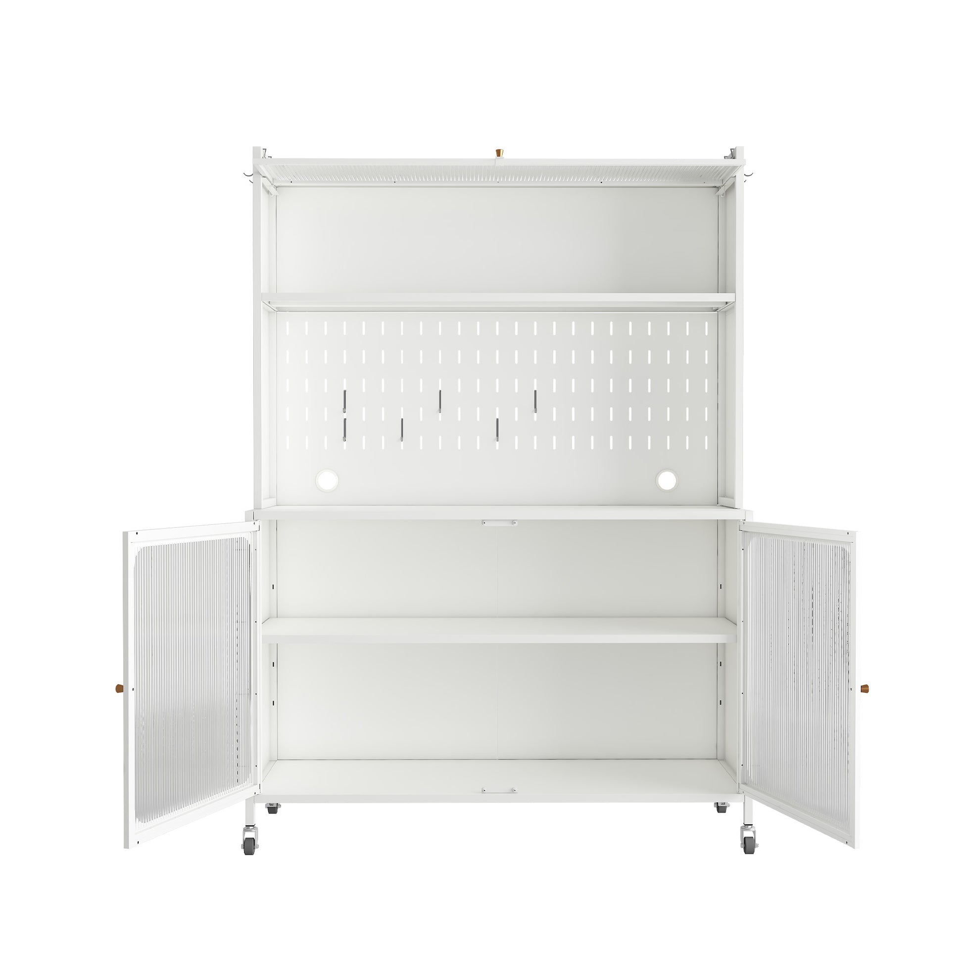 Kitchen Pantry Cabinet, Tall Storage Cabinet With Glass Doors & Adjustable Shelves, Cabinet Cupboard For Kitchen, Living Room, Dinning Room, White White Kitchen Modern Glass Doors Steel