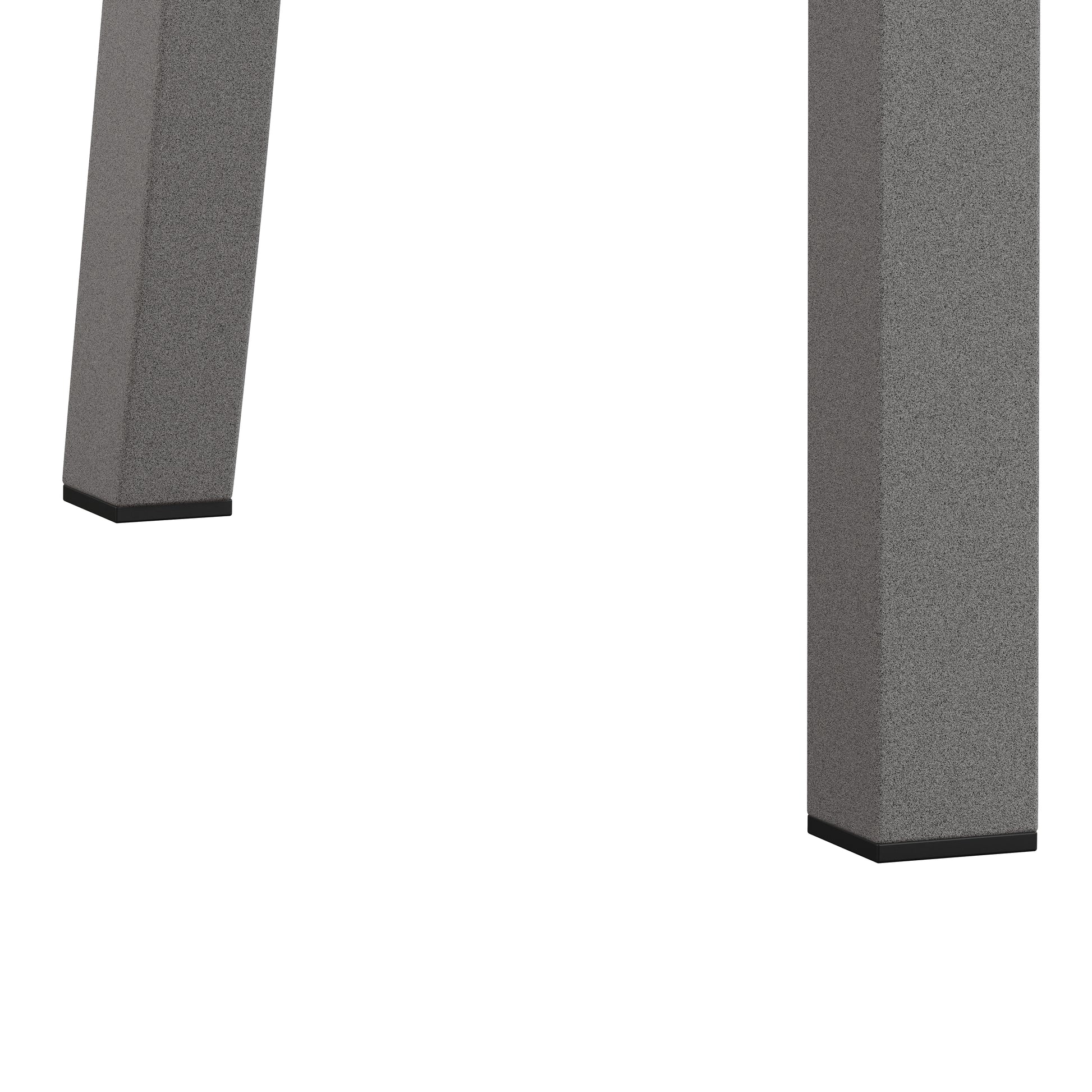 Metal Dining Chairs Set Of 2, Steel Legs And Pu Leather Seats, High Back Armless Dining Chairs, For Kitchen, Living Room, Grey Grey Steel