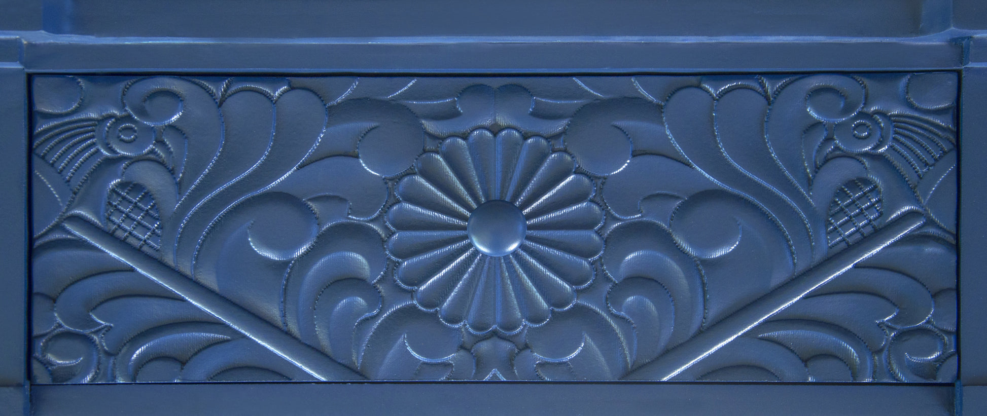 1 Drawer End Table,Side Table,Elegant Carved 1 Drawer End Table For Living Room Bed Room Study Entryway Navy Blue American Design Mdf