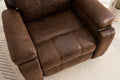 Oversized Single Sofa Armchair With Side Pockets Couches, For Living Room Meeting Room Bedroom Brown Faux Leather 1 Seat