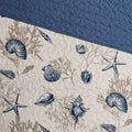 6 Piece Reversible Printed Microfiber Daybed Cover Set Blue Daybed Blue Microfiber