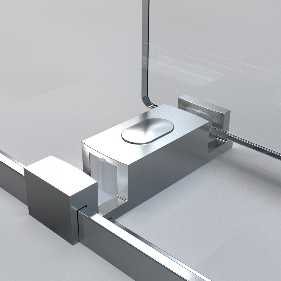 Bottom Guide Only, 24D01P13 Chx Chrome Stainless Steel