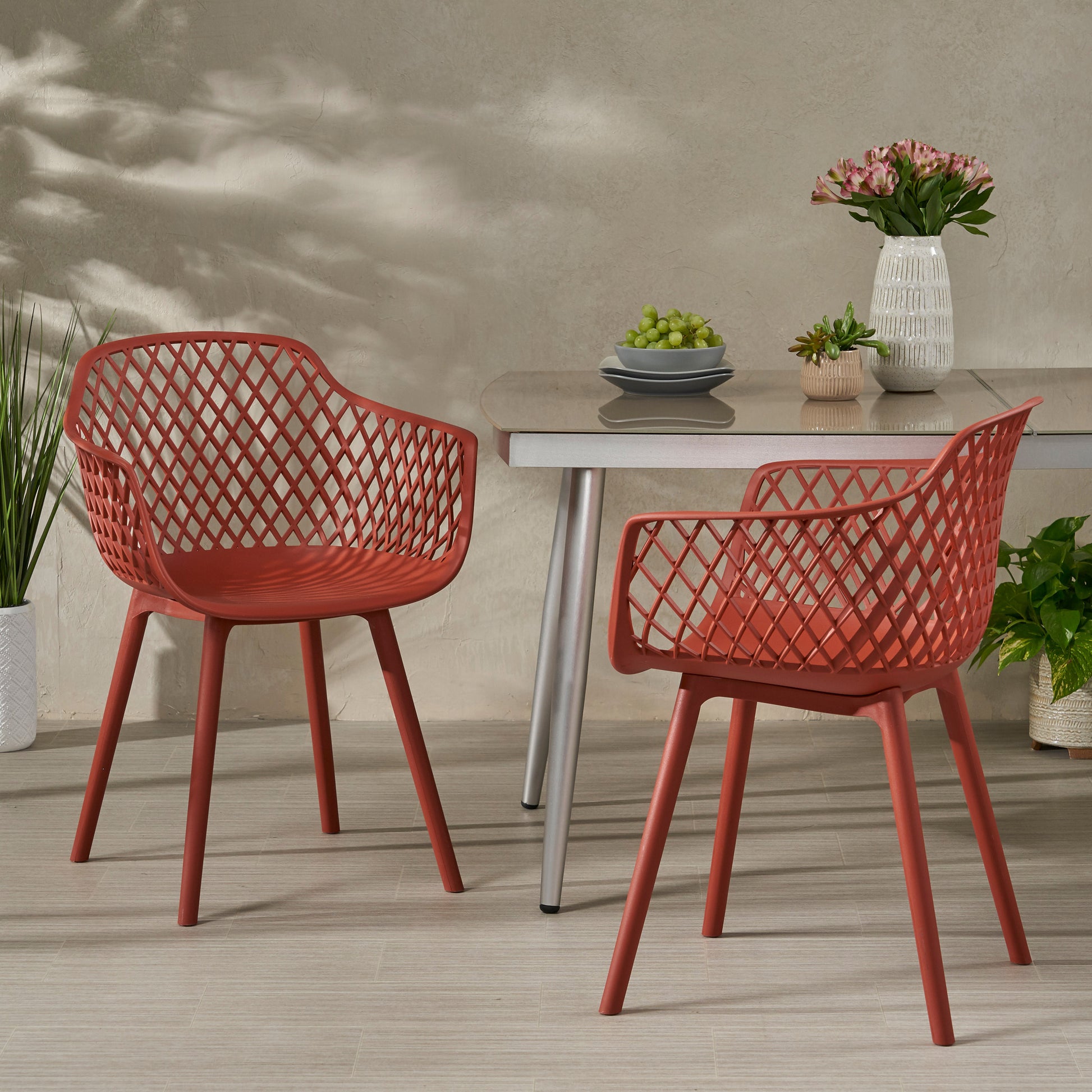 Poppy Chair Red Polypropylene