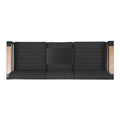 Giovanna 3 Seater Black Aluminium