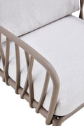 Patio Indoor Outdoor Garden Single Sofa Armchairs Plastic With Soft Cushion Weather Waterproof Chair Sectional Furniture For Balcony Garden Pool Lawn Backyard Morden Design Sitting Room 2 Single Sofa White Fabric Plastic