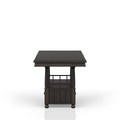 Deep Coffee Counter Height Dining Table Coffee Solid Wood Mdf