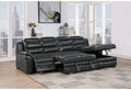 Coco Blanche Charcoal Sofa Bed With Usb Dark Grey Pu 3 Seat