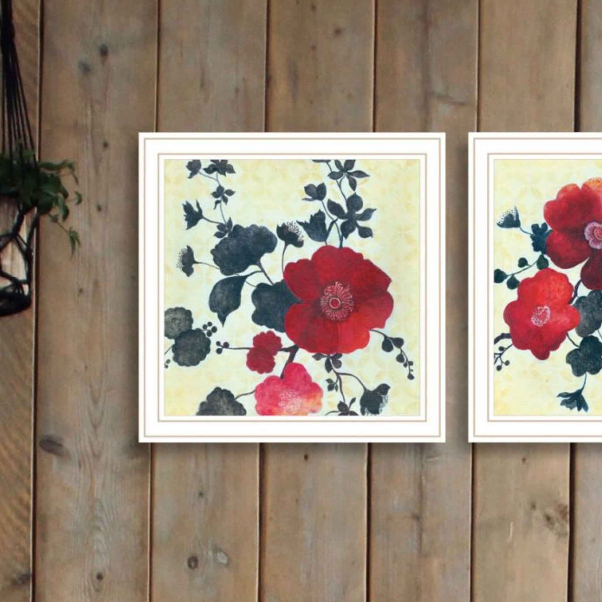 "Japanese Blossoms I" Framed Wall Art For Living Room, Wall Art Print For Home Decor, Bedroom Wall Art By Jg Studio Multicolor Wood Paper