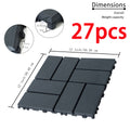 27 Pack Interlocking Plastic Deck Tiles 12