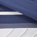 7 Piece Comforter Set Navy Queen Queen Navy Polyester