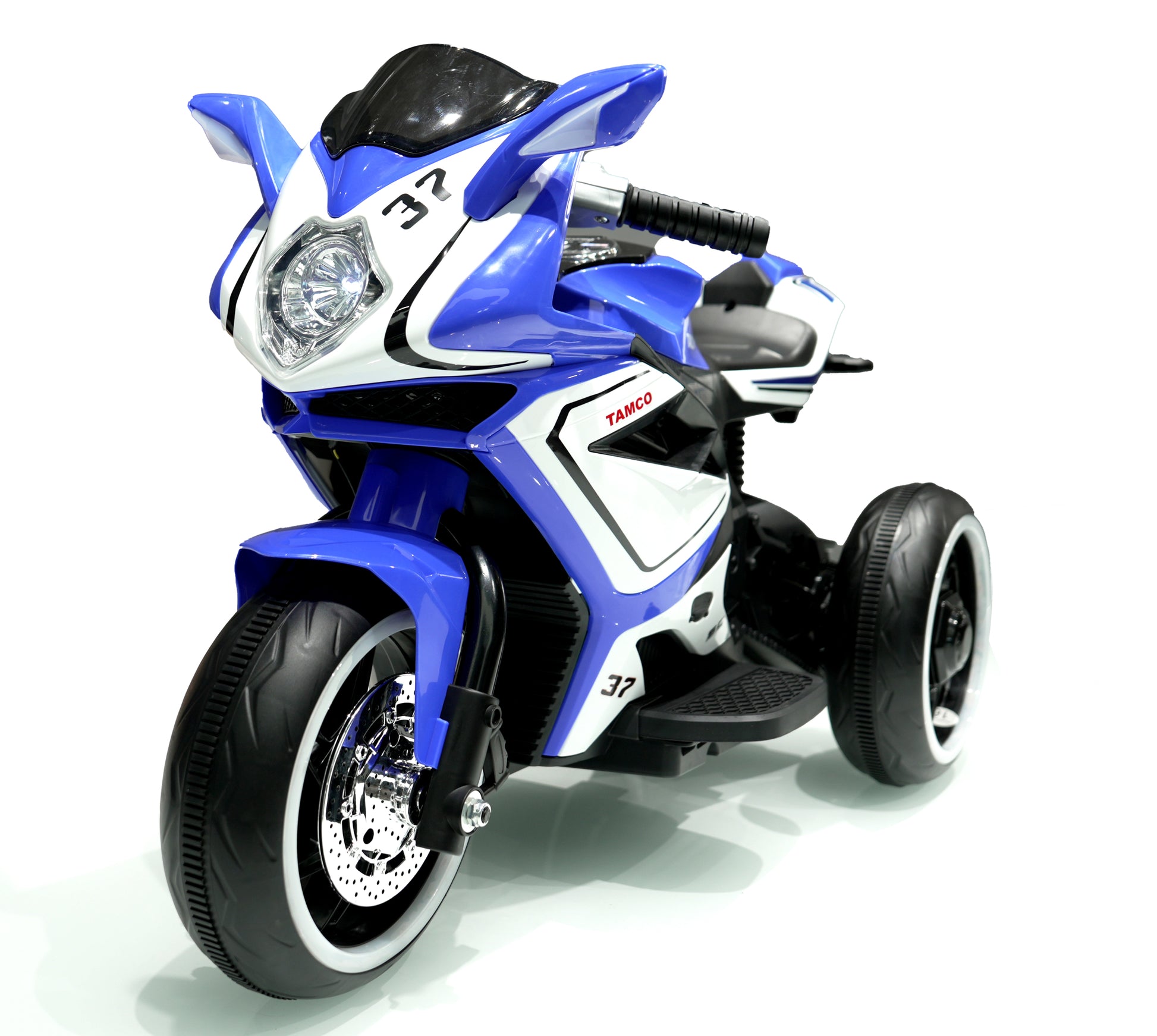 Tamco 6V Kids Electric Motorcycle Small Kids Toys Motorcycle Kids Electric Car Electric Ride On Motorcycle For 3 4 Years Boys Blue Plastic Indoor & Outdoor Use