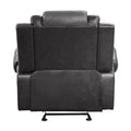 Modern Luxury Living Room Sofa Set 3Pc Reclining Sofa Loveseat Glider Reclining Chair Formal Furniture Premium Faux Leather Upholstery Comfortable Two Tone Gray Finish Dark Gray,Light Gray Faux Leather Wood Primary Living Space Luxury,Modern
