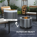 Outsunny Smokeless Fire Pit, 19