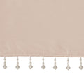 Lightweight Faux Silk Valance With Beads Blush 50X26