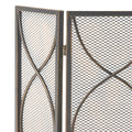 Fire Screen Black Gold Iron