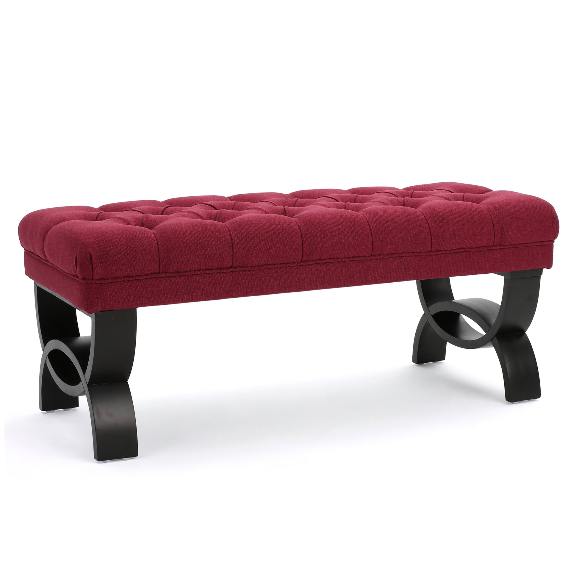 Hilton Ottoman Red Fabric