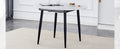 With A Clever Retractable Mechanism, The Mdf Table Top And Black Metal Legs And Has A Smooth And Delicate Surface. The Unique Look Creates The Sleekof A Modern Home. White Mdf Metal
