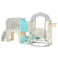 Toddler Slide And Swing Set 10 In 1, Kids Slide For Toddler Age 1 3 With Basketball Hoop, Kids Slide Playset Structure,Arch Tunnel And Telescope, Toy Storage Organizer For Toddlers Blue 50 99 Lbs Cute 1 To 2 Years Hdpe Indoor & Outdoor Use