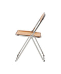Folding Chair Transparent Chairs Ghost Stackable Crystal Folding Chair Pc Plastic Living Room Seat Chrome Frame And Foldable Acrylic Chair Fo Orange Orange Pc