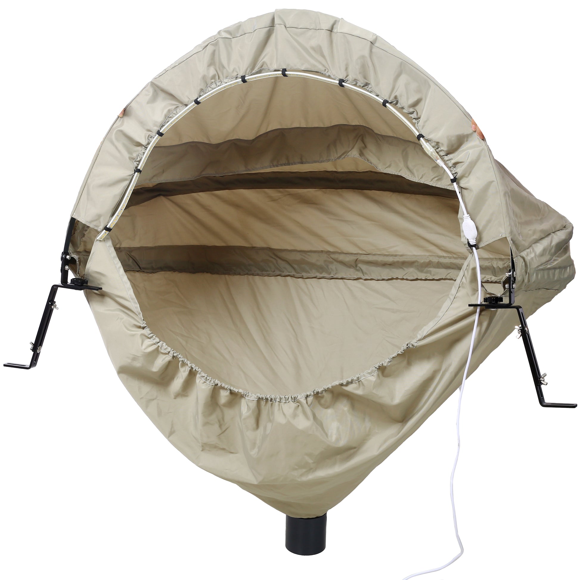 Miter Saw Dust Collection Hood, Table Miter Saw Dust Collector, Come With Storage Bag Fits All Miter Saws Gray Nylon