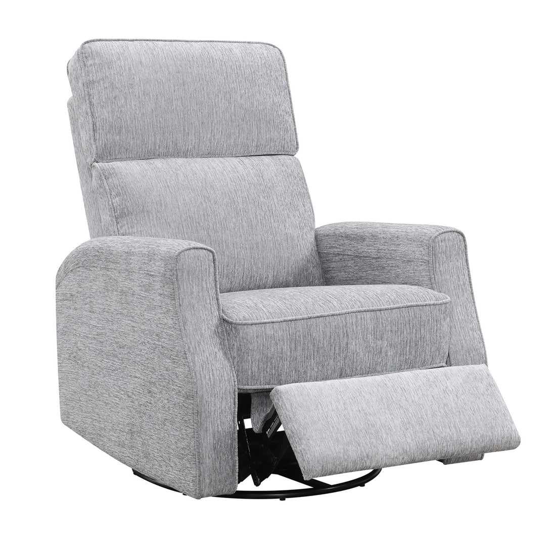 Tavor Gray Swivel Gliding Recliner Gray Foam Engineered Wood