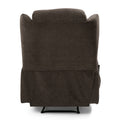 Massage Recliner Brown Fabric