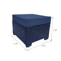 Outdoor Garden Patio Furniture 7 Piece Pe Rattan Wicker Cushioned Sofa Sets And Coffee Table, Patio Furniture Set Outdoor Couch Outdoor Couch Patio Furniture Outdoor Sofa Patio Couch Yes Complete Patio Set Dark Coffee Blue Seats 6 Weather Resistant Frame